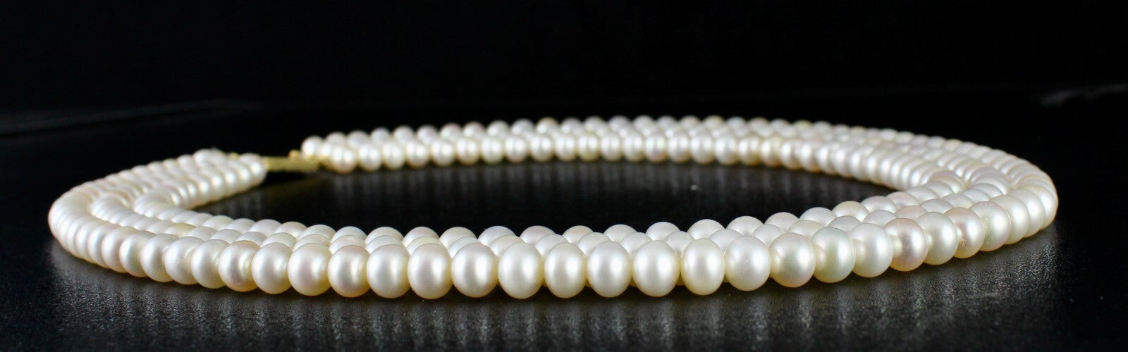 Certified Genuine Freshwater Pearl 582ct Round Beads Fashion Necklace