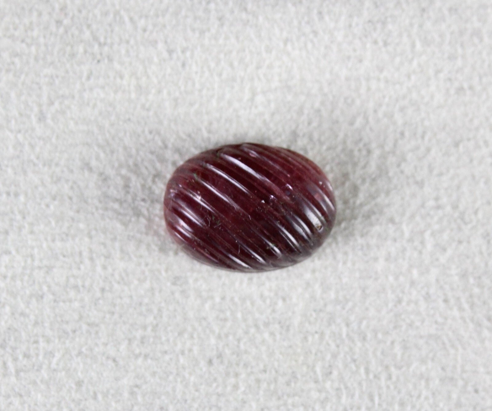 Natural Pink Tourmaline Carved Oval Cabochon 14x11mm 8.60ct Gemstone Ring