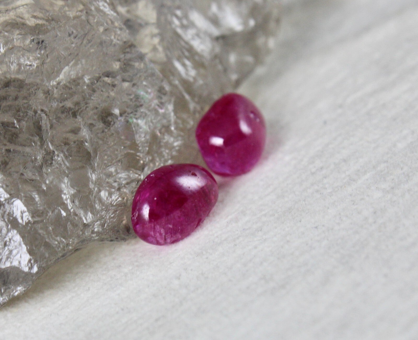 Certified Top Burmese Ruby 11 Ct Fancy Cabochon Pair Earring