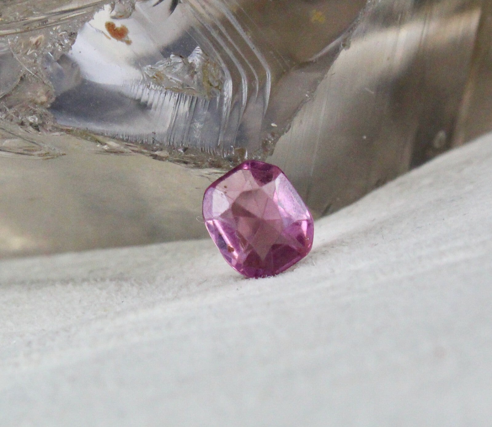 Antique Natural Spinel 1.99 Ct Old Cushion Laladi Gemstone For Pendant