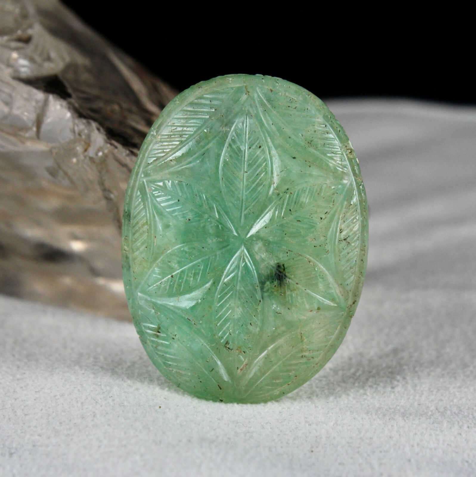 Certified Mughal Emerald Quartz 10ct Carved Ruby 22k Gold Pendant Design