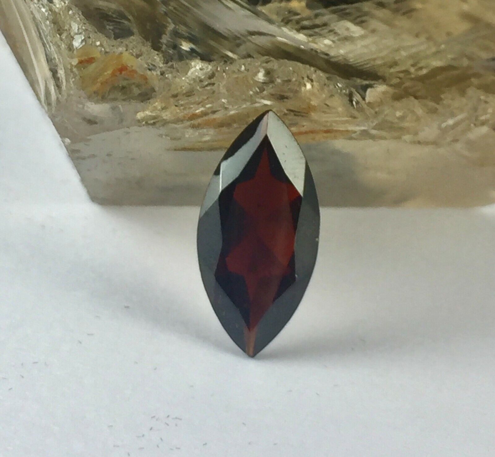 NATURAL RED GARNET MARKIS CUT 20X10 MM 7.17 CARATS FINEST GEMSTONE PENDANT RING