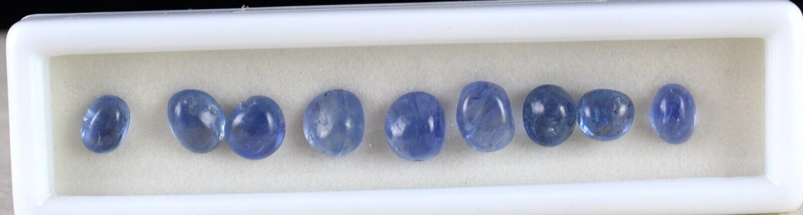 NATURAL BURMESE BLUE SAPPHIRE 9 PCS 31.69 CT OVAL LOOSE CABOCHON STONE BRACELET