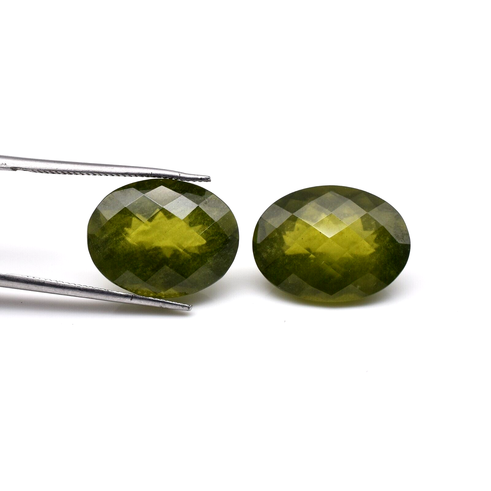 Natural Vesuvianite Idocrase Oval Cut 2 Pc 23.74 Ct Gemstone For Earring Design