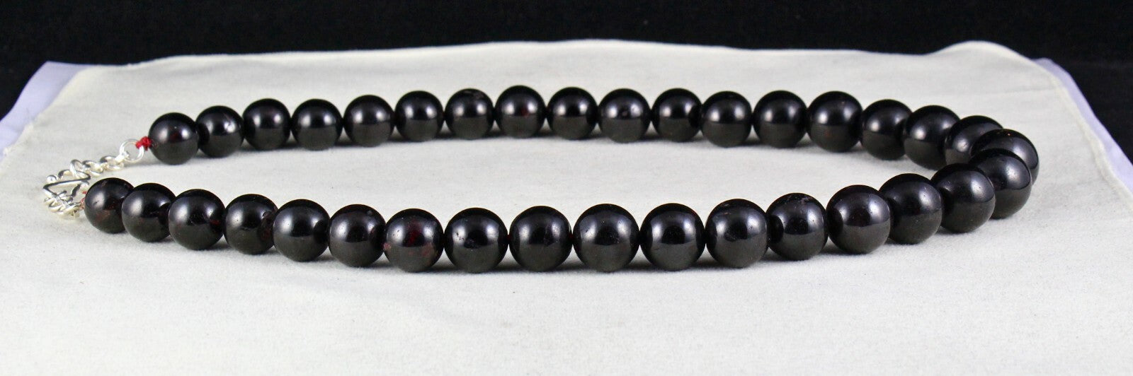 Certified Big Natural Garnet Round Beads 1451 Ct Ladies Fashion Necklace