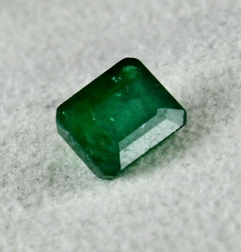 NATURAL OLD ZAMBIAN EMERALD CUT OCTAGON RARE 2.54 CARATS GEMSTONE RING PENDANT