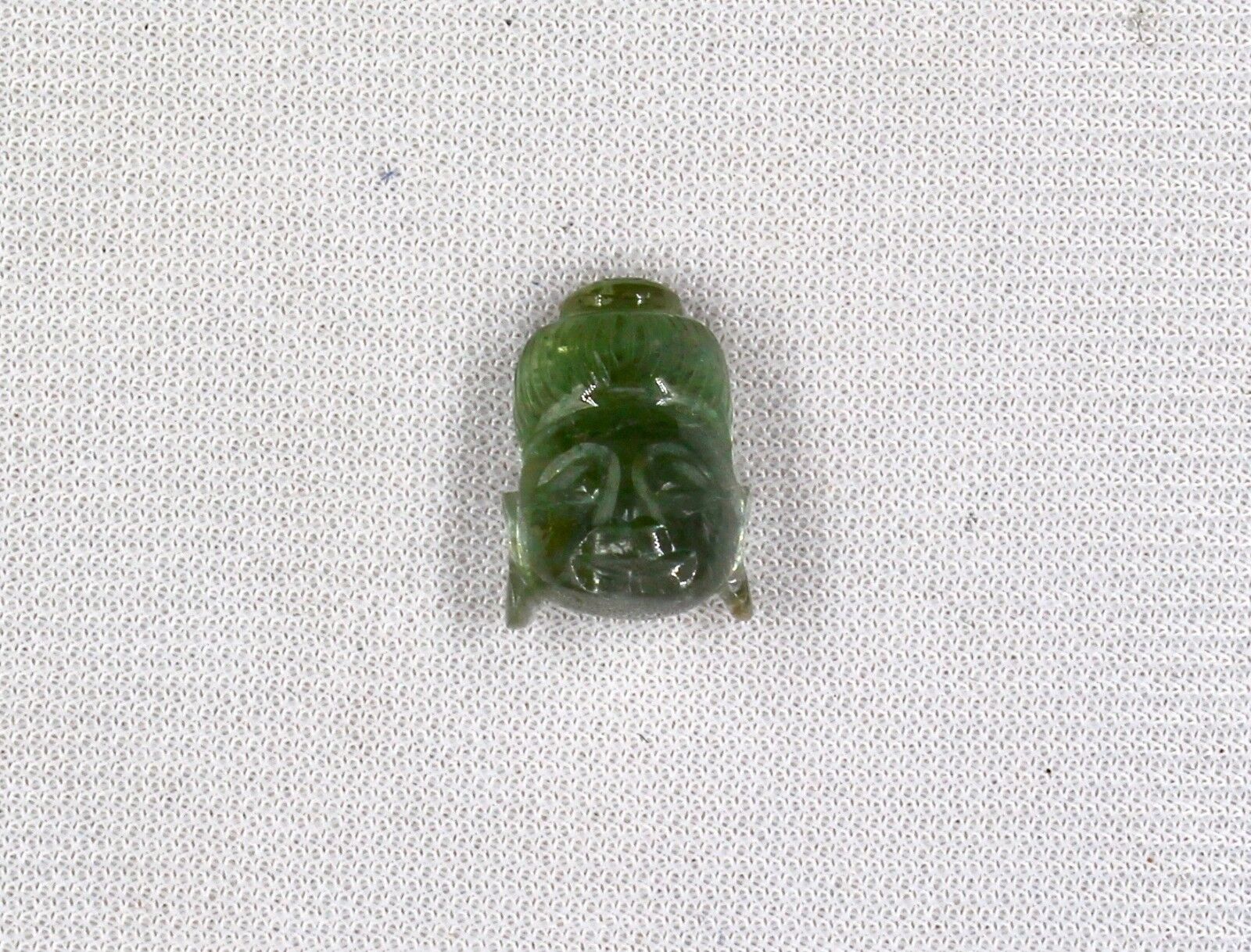 A+ NATURAL MULTI GREEN TOURMALINE CARVED BUDDHA 10.59 CTS GEMSTONE RING PENDANT