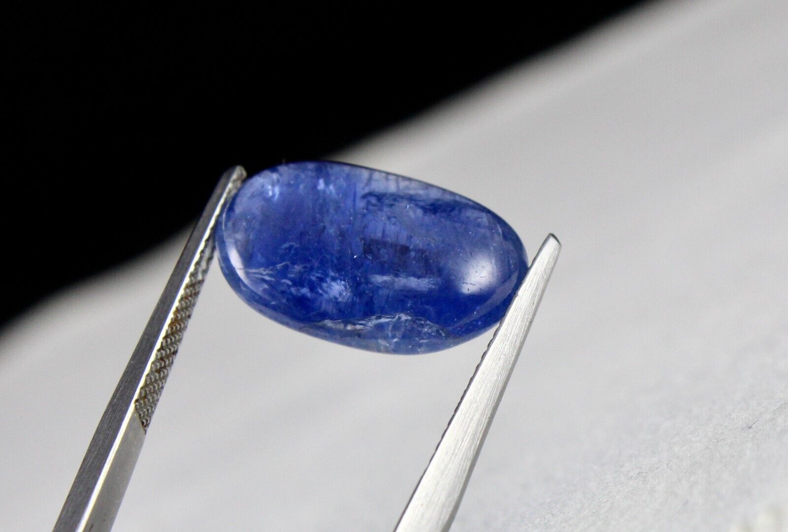 Certified Natural Blue Sapphire Oval Cabochon 14.97 Carats Gemstone Ring Pendant