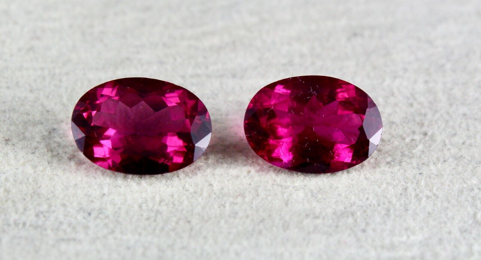 NATURAL PINK TOURMALINE RUBELLITE OVAL PAIR 10.60 CARATS LOOSE GEMSTONE EARRING