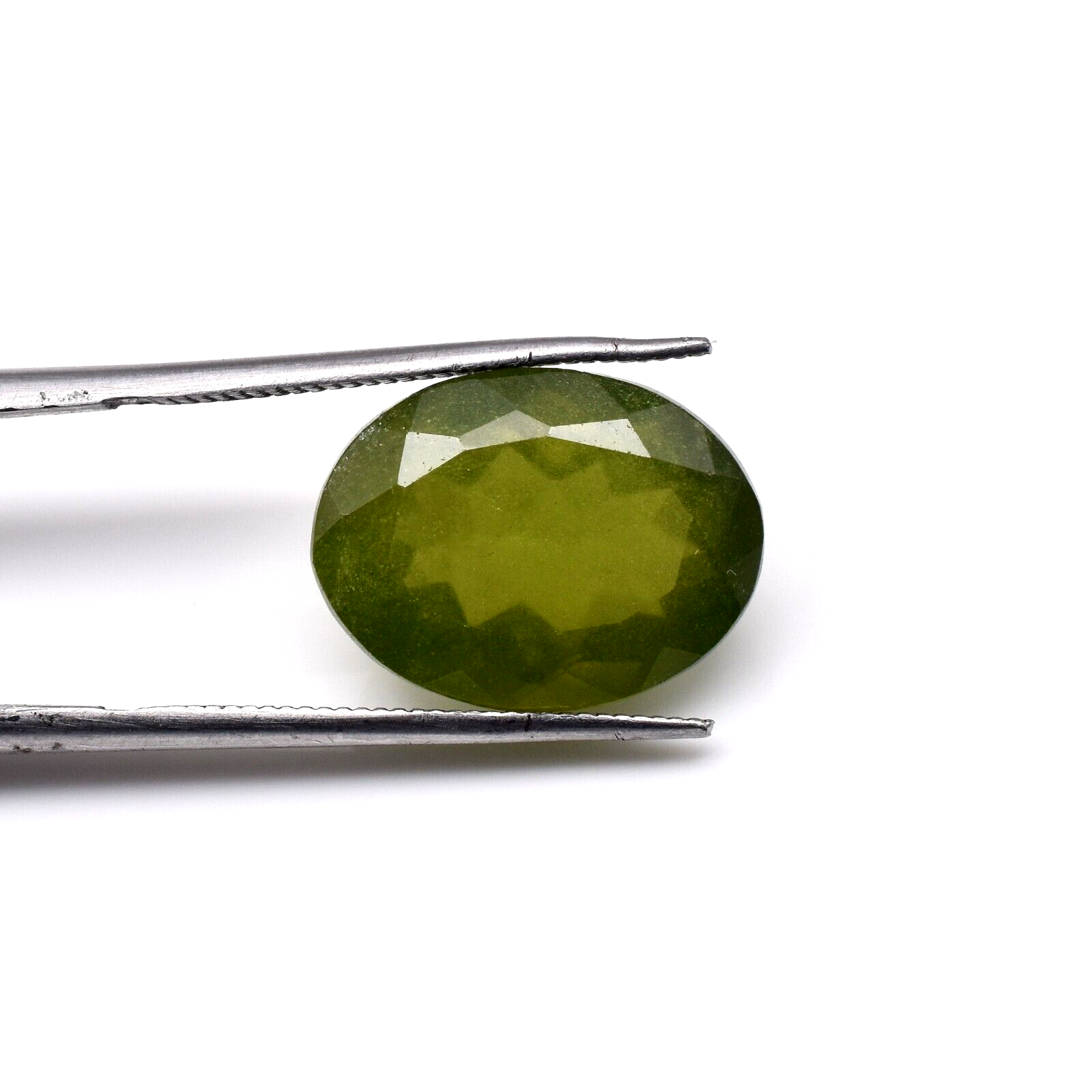Natural Green Vesuvianite Idocrase 9.54 Ct Oval Gemstone 15x12mm Ring Pendant