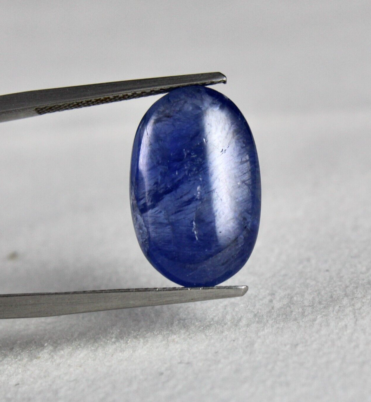 Certified Natural Blue Sapphire 14.97 Ct Oval Cabochon Gemstone Ring Pendant
