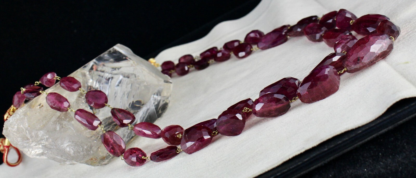 Certified Natural Pink Tourmaline Rubellite 669 Ct Gemstone Fine Necklace