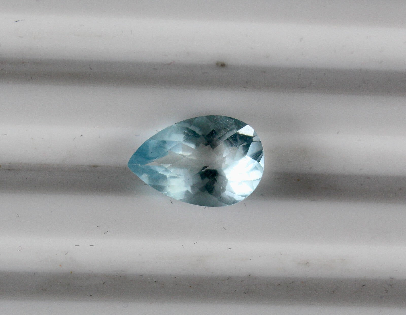 Natural Blue Aquamarine Pear Cut 4.51ct Gemstone For Ring Pendant
