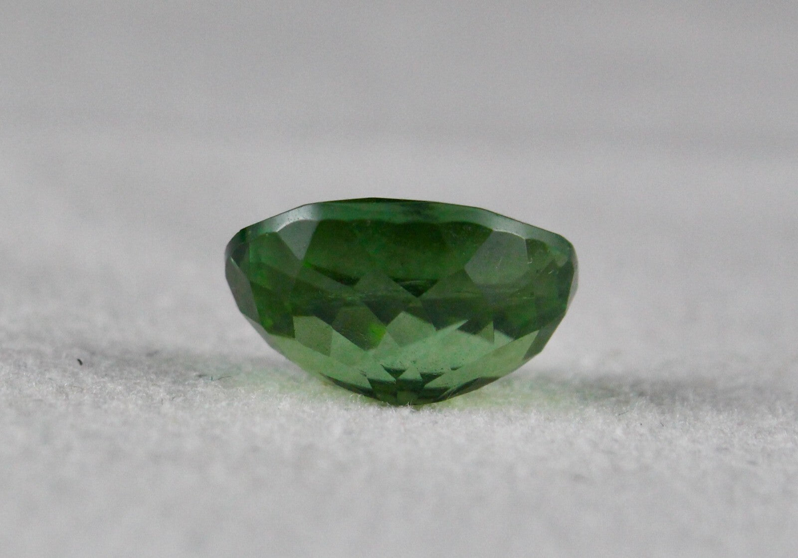 Certified Natural Green Chrome Tourmaline 7.31 Ct Oval Gemstone Ring Pendant