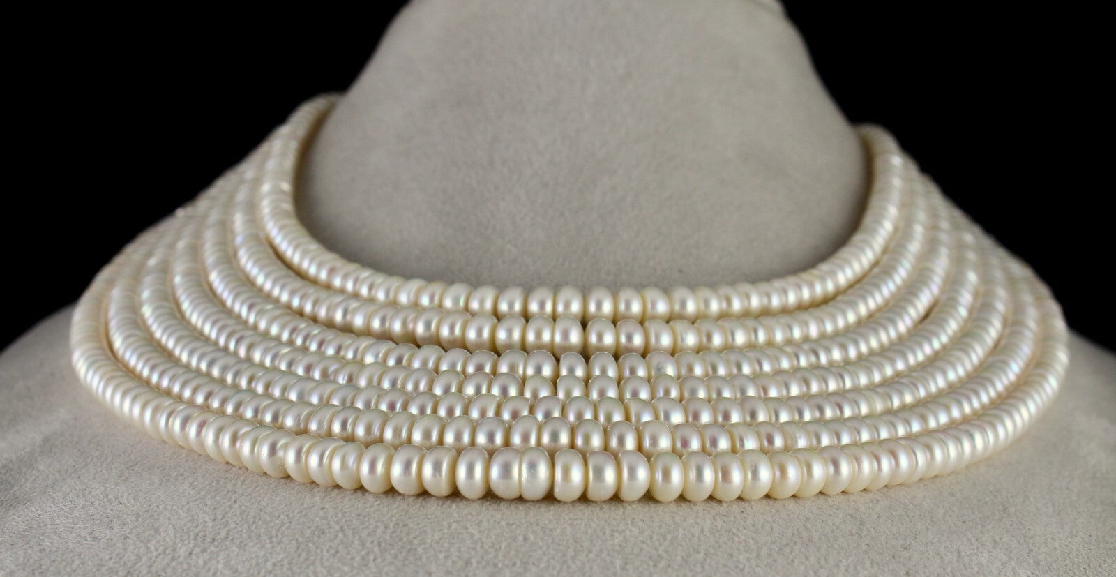 Certified Genuine Freshwater Pearl 1077ct Beads Round Fashion Necklace For Women