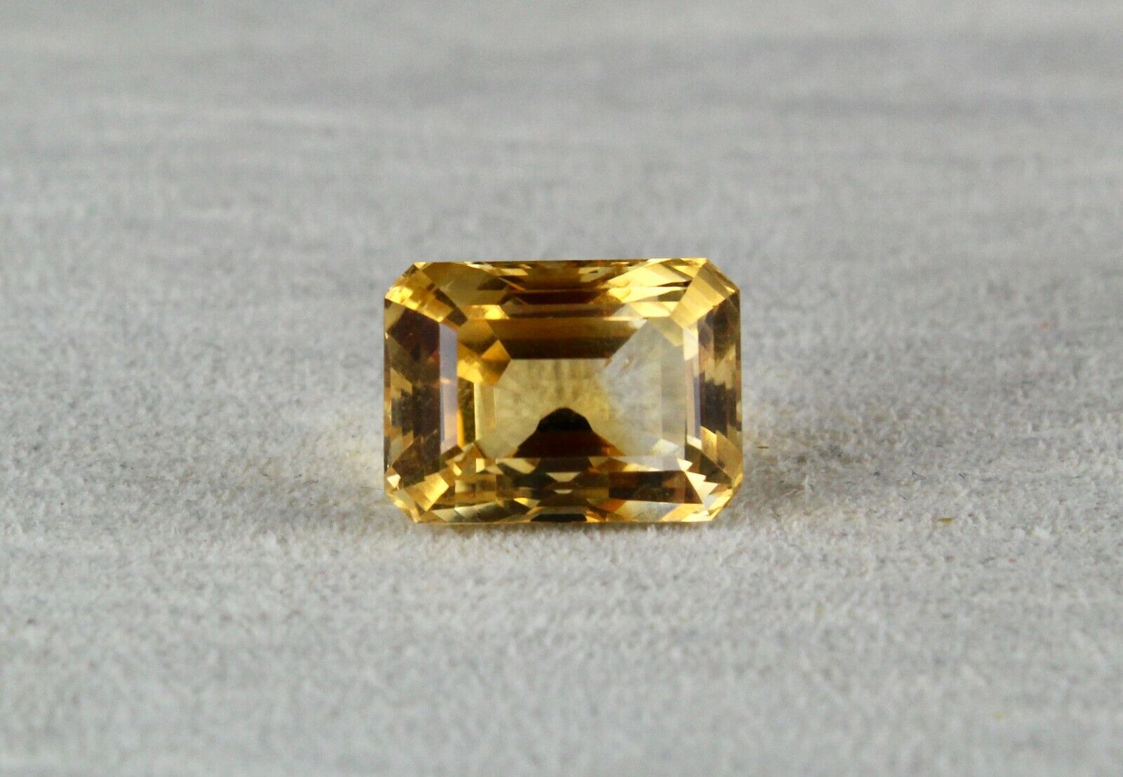 NATURAL YELLOW CITRINE RECTANGLE CUT 16X12 MM 15.97 CTS GEMSTONE PENDANT RING