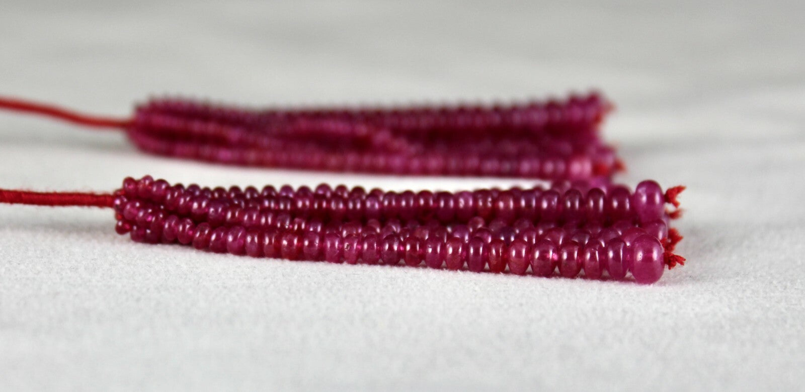 Certified Natural Ruby Beads 163 Ct Round Gemstone Tassle Earring Design