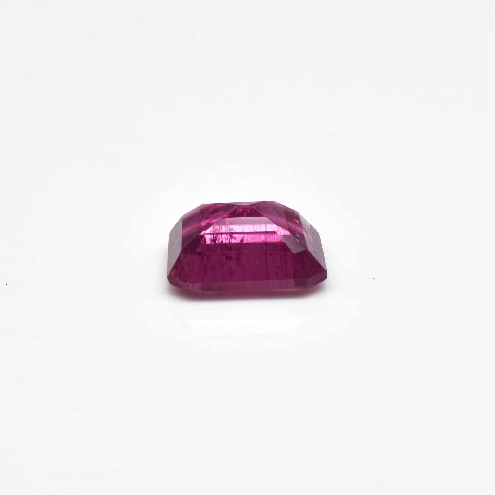 Natural Pink Tourmaline Rubellite 3.76 Ct Octagon Loose Gemstone Ring Pendant