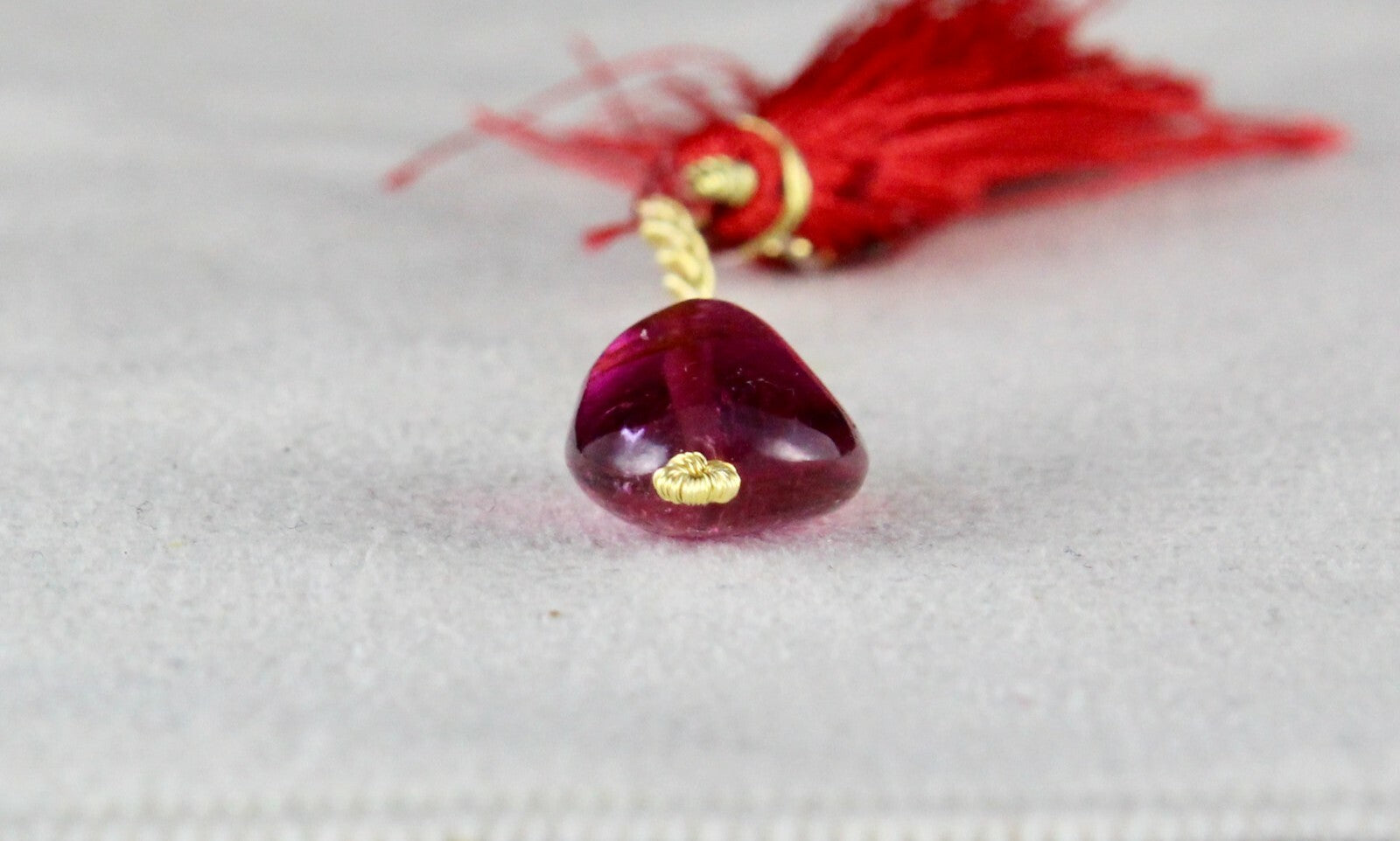 Natural Pink Tourmaline 11.32 Ct Rubellite Bead Gemstone Pendant Design