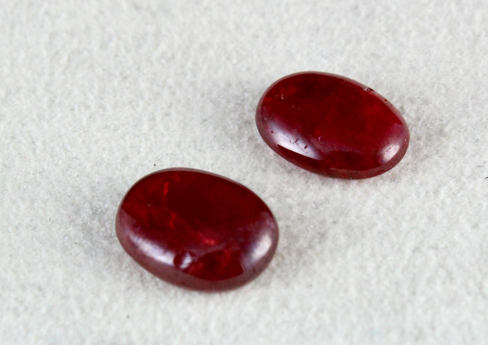 Certified Natural Red Spinel 13x10mm Oval Pair 11.41ct Gemstone Earring, Wedding