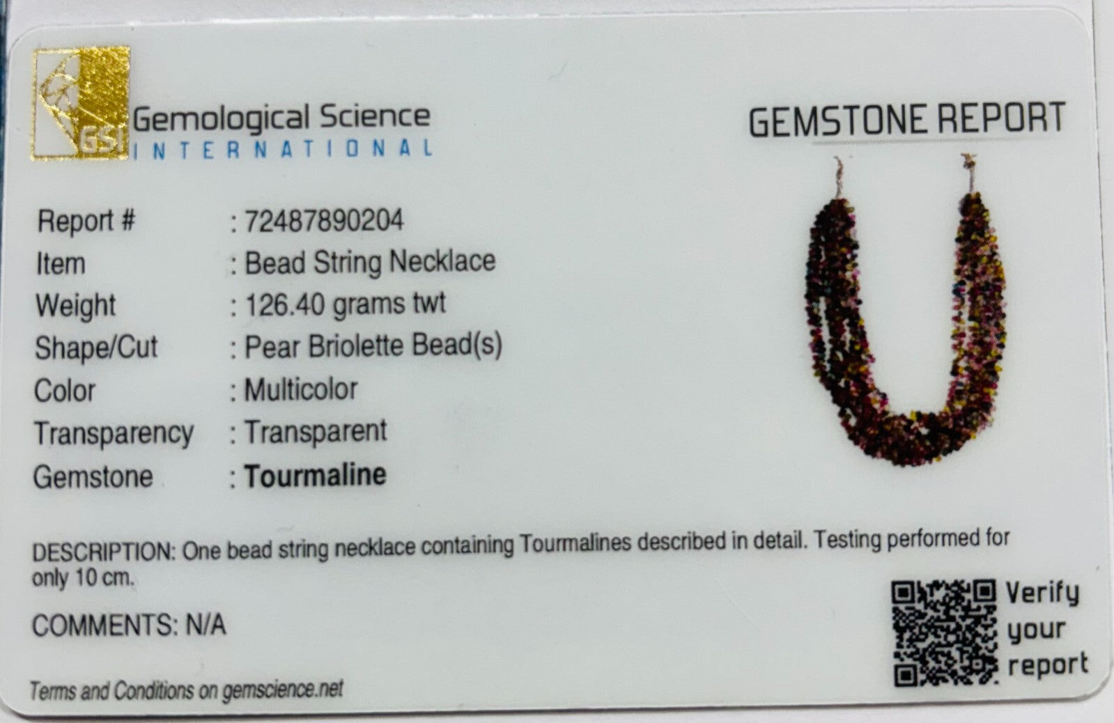 Certified Natural Multi Tourmaline Beads Teardrop 632 Ct Gemstone Necklace