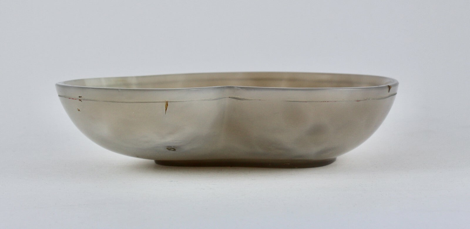 Certified Handcrafted Chalcedony 1683 Ct Carved Designer Bowl Home Decor