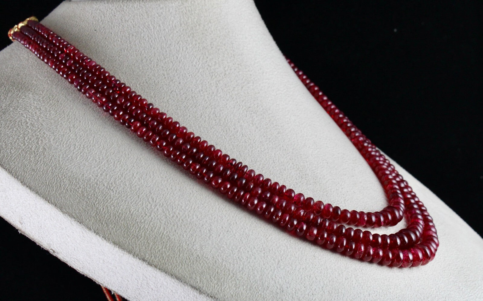 Certified Natural Spinel Beads Round 525 Ct Important Gemstone Necklace