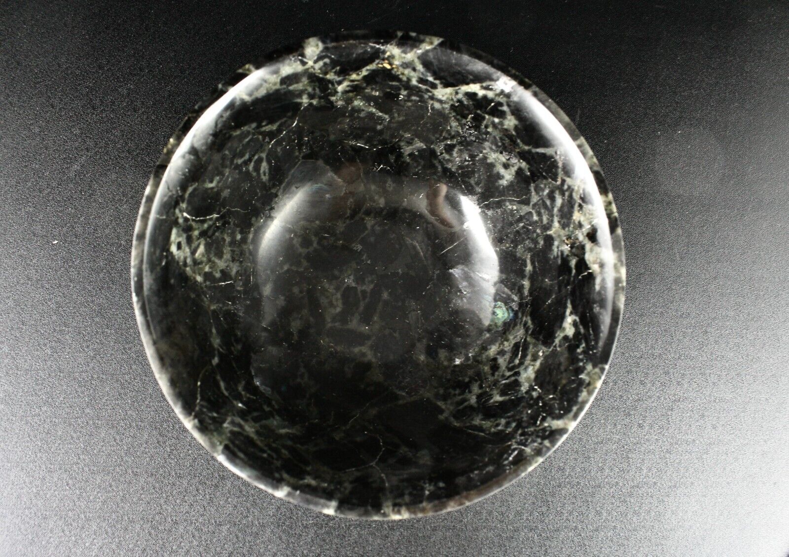 HOME DECOR NATURAL LABRADORITE 3210 CTS DESIGNER HAND CRAFTED CARVED FANCY BOWL