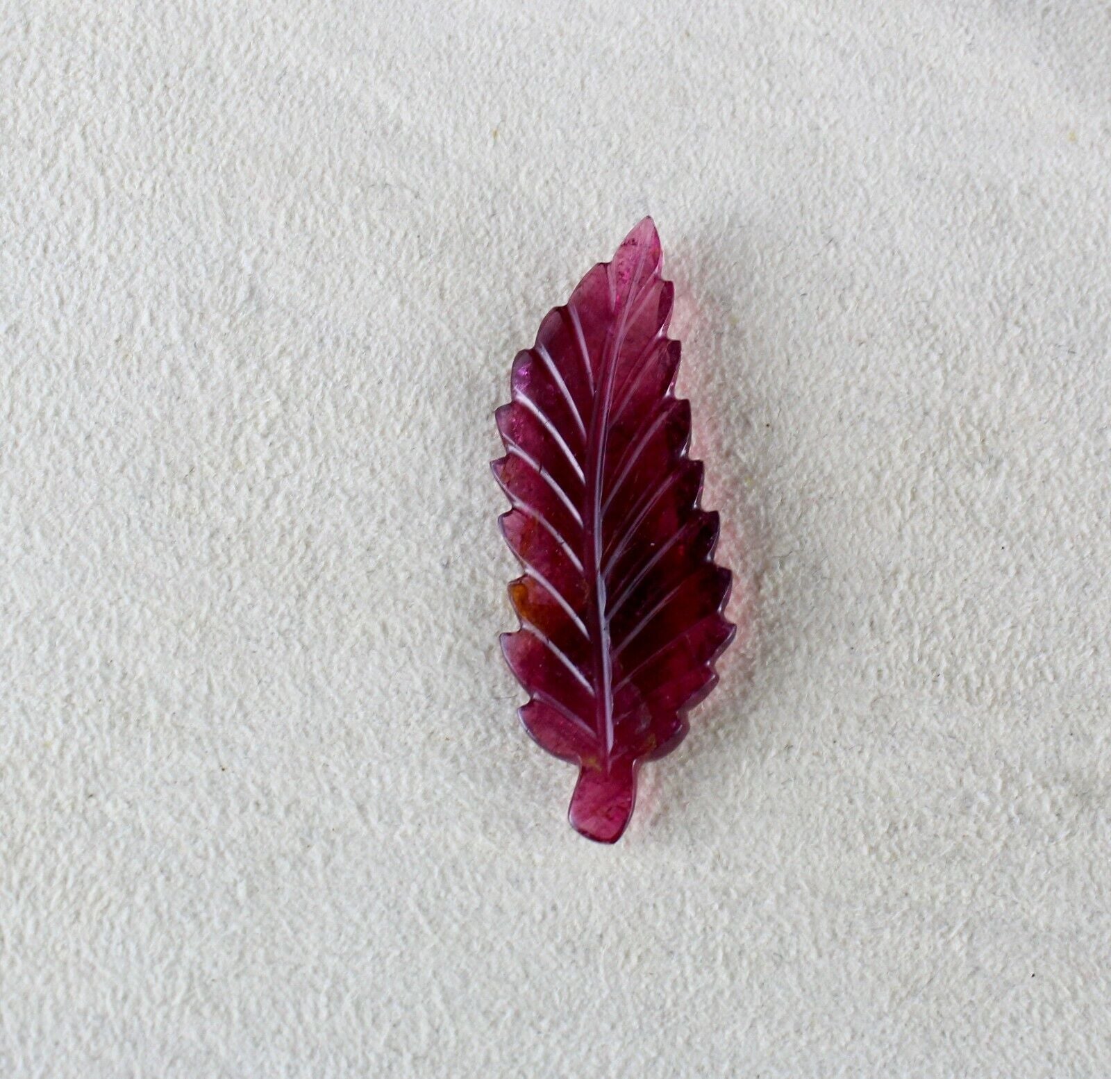 NATURAL PINK TOURMALINE CARVED LEAF 14.63 CARATS GEMSTONE FOR DESIGNING PENDANT