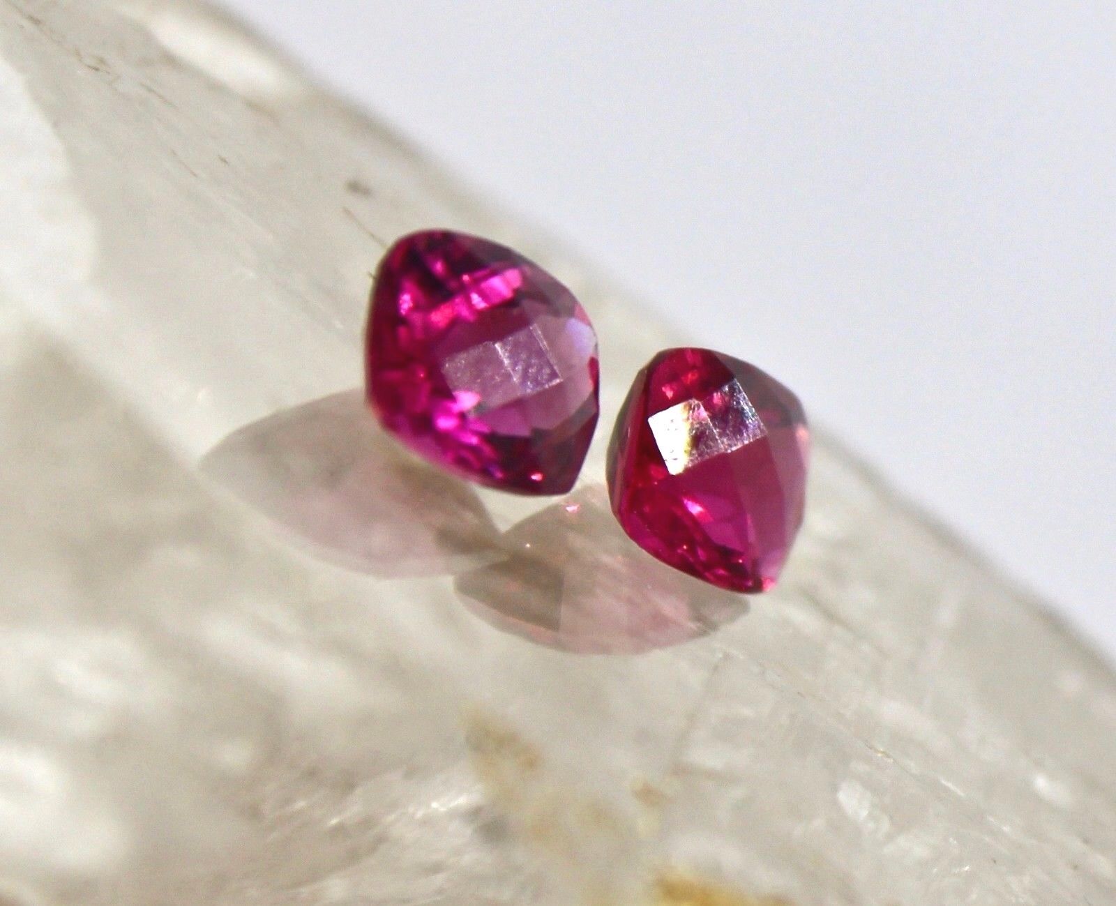 NATURAL PINK TOURMALINE RUBELLITE CUT 8X6 MM 2.68 CTS GEMSTONE FOR EARRING