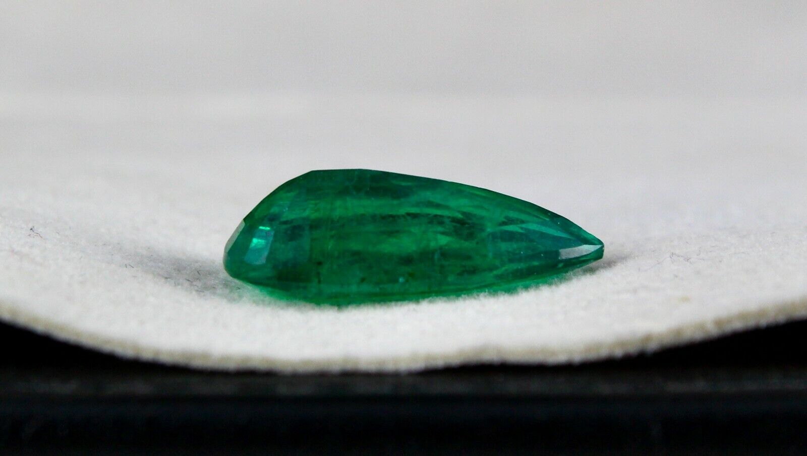 Gtl Certified Natural Zambian Emerald Pear 5.76 Cts Loose Gemstone Ring Pendant