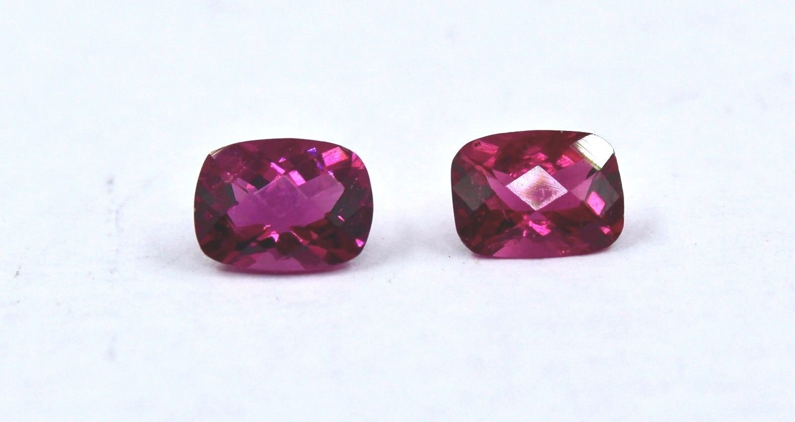 NATURAL PINK TOURMALINE RUBELLITE CUT 8X6 MM 2.68 CTS GEMSTONE FOR EARRING