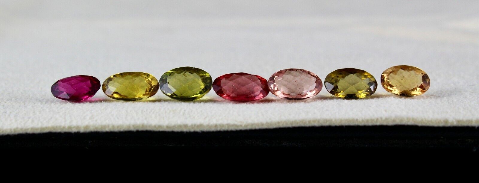 NATURAL MULTI TOURMALINE OVAL CUT 7 PCS 11.24 CTS GEMSTONE SET BRACELET DESIGN