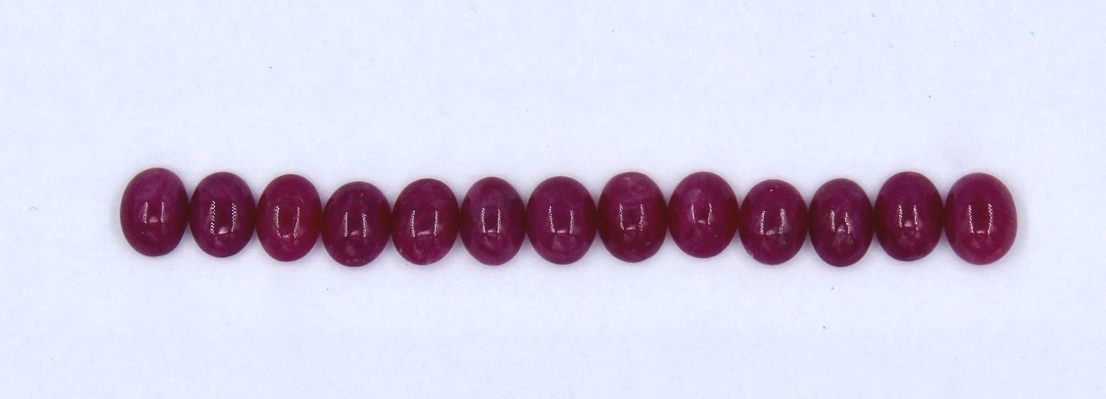 Natural Ruby 22.95 Ct Oval Cabochon 8x6mm Loose Gemstone Set