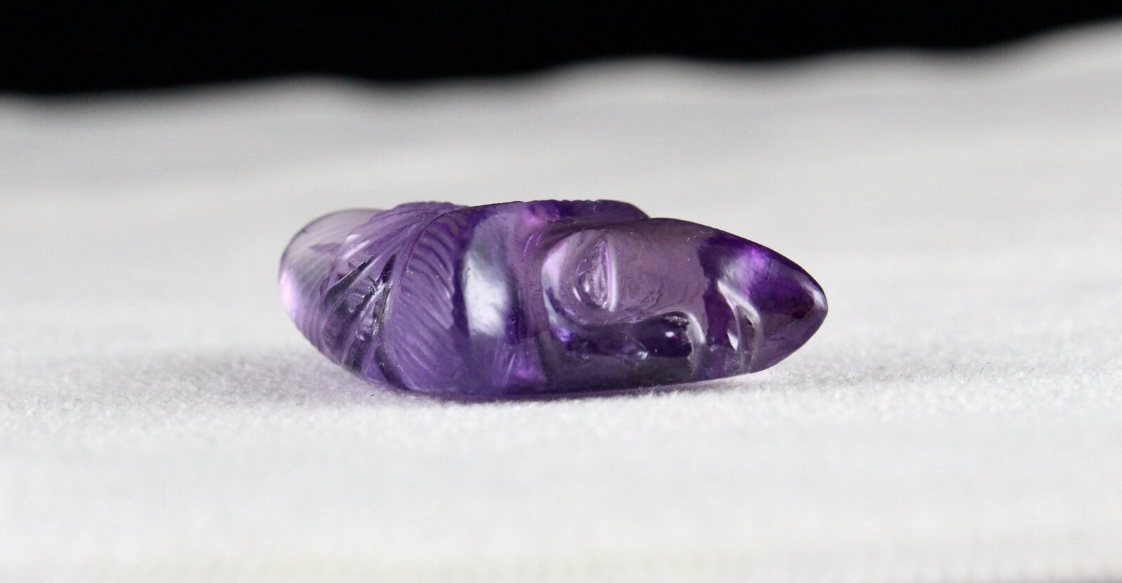 Natural Amethyst 40.95 Ct Carved Face Cabochon Gemstone Pendant Design