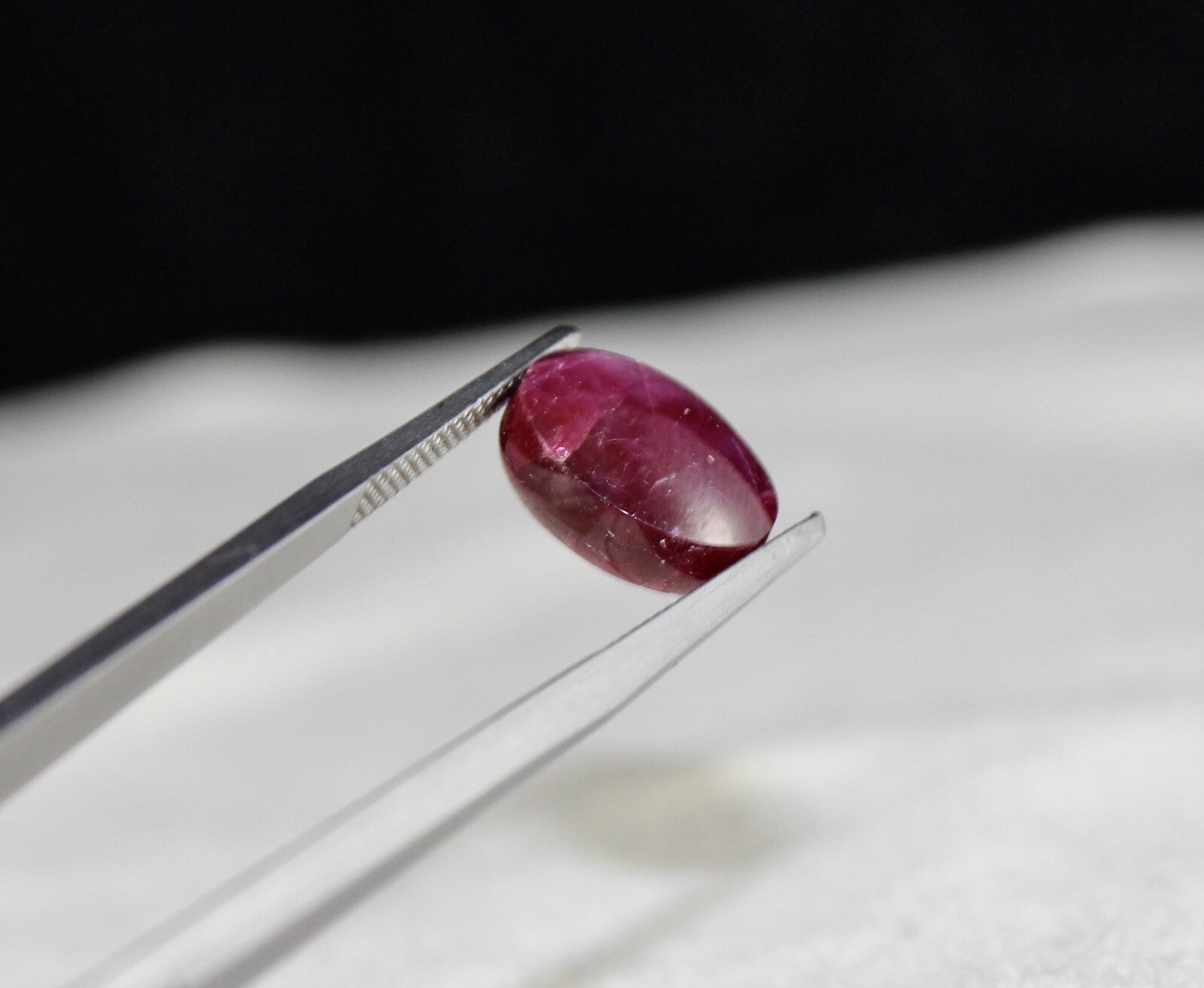 Certified Natural Red Star Ruby 10.25ct Oval Cabochon Gem For Ring Pendant