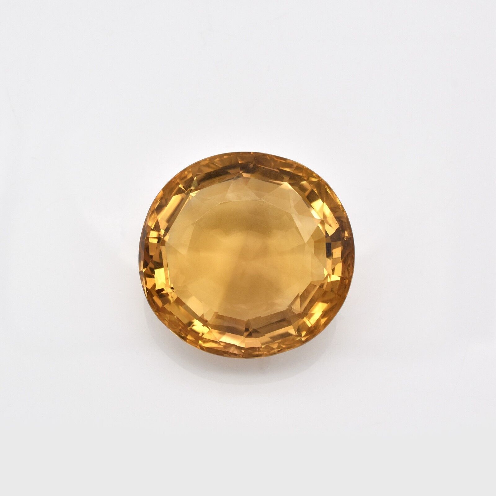 Natural Yellow Citrine Oval Cut 38x36mm 172.50 Ct Big Gemstone Pendant Designing