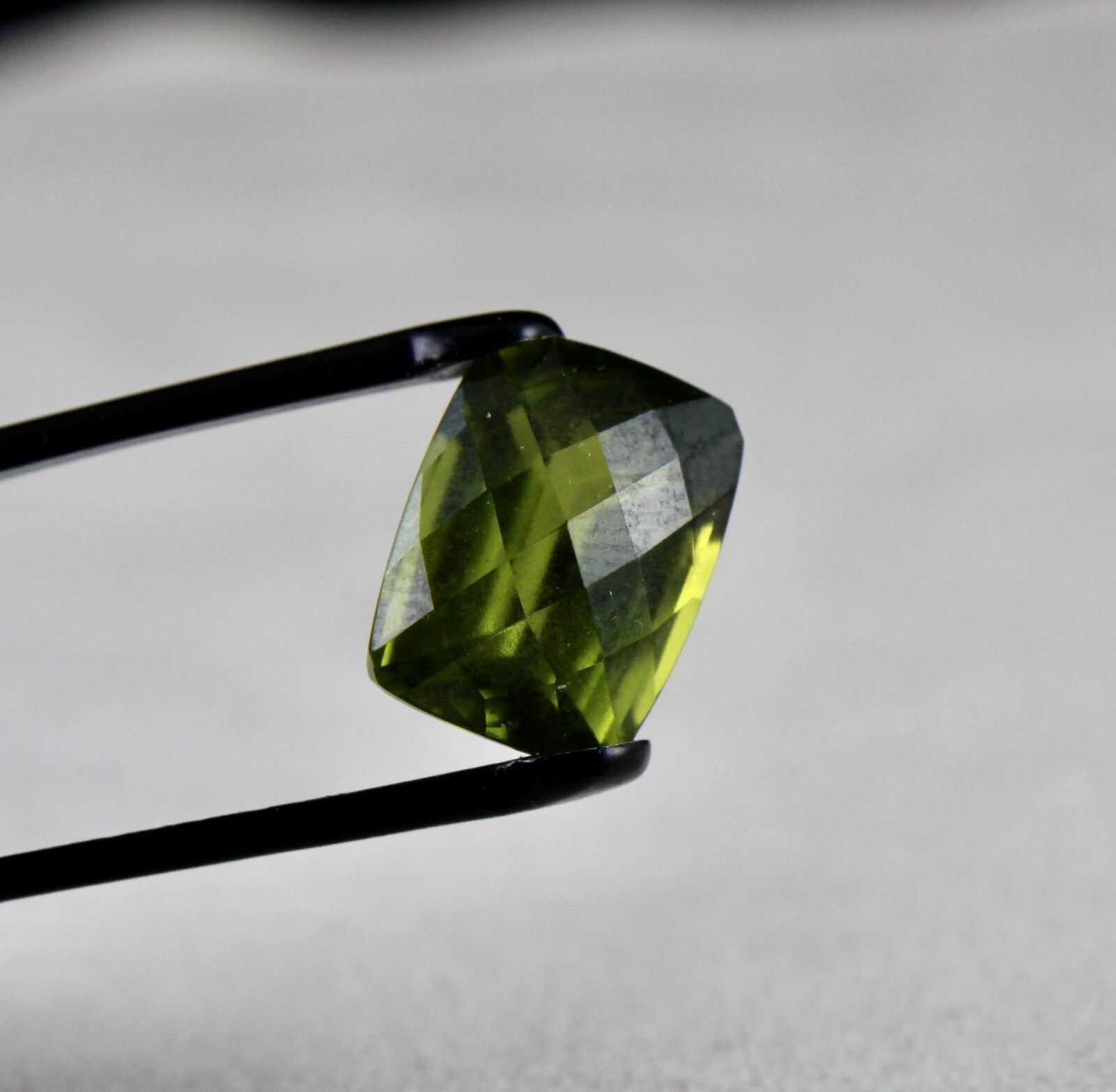 Green Vesuvianite Idocrase Gemstone Ring/pendant Cushion Cut 11.20 Ct