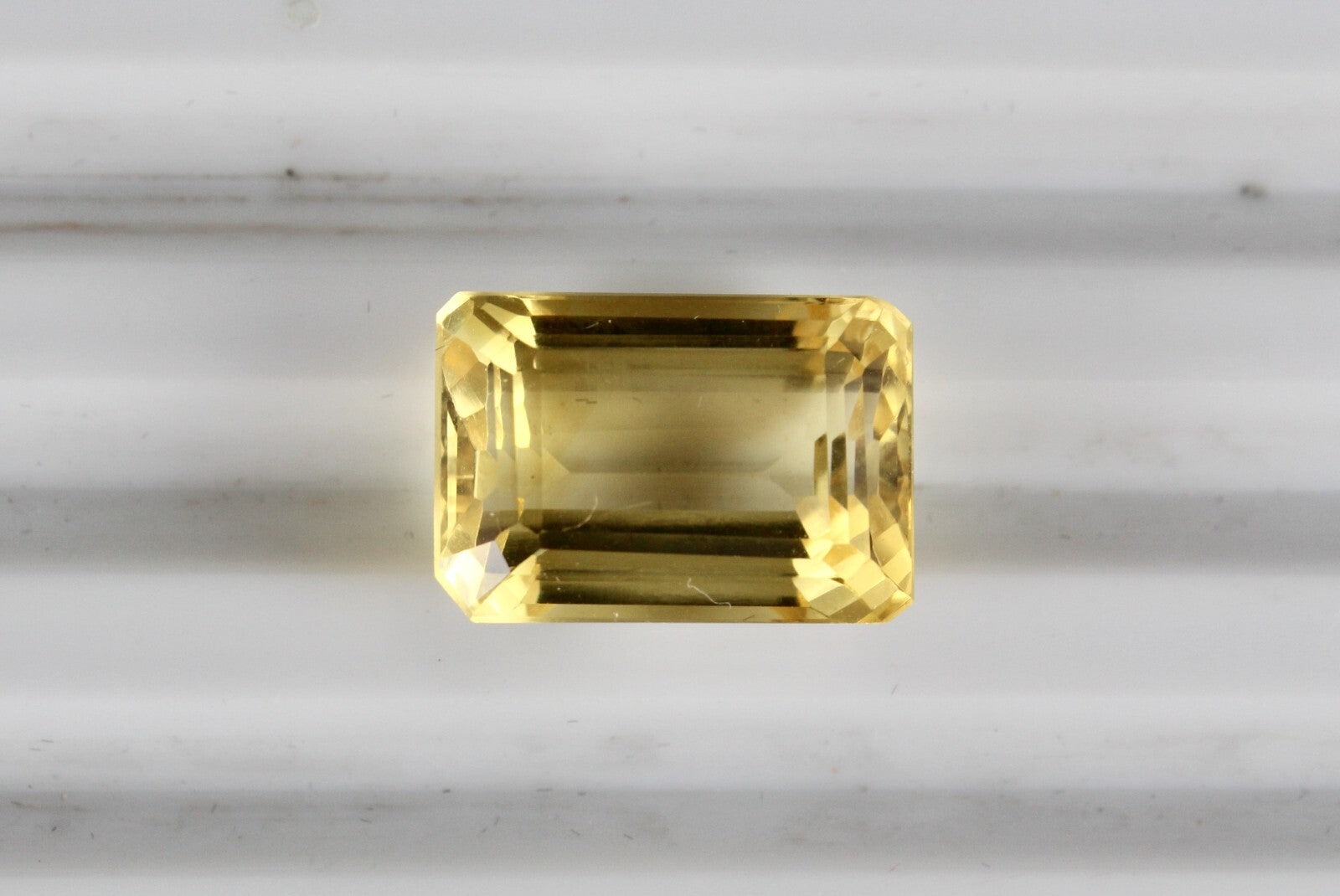 Natural Yellow Citrine 19.19ct Octagon Cut 18x12mm Gemstone Pendant Ring