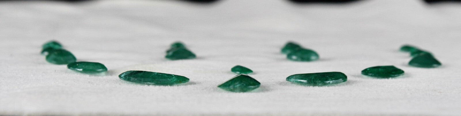 Certified Natural Zambia Emerald 31.77 Ct Pear Cut Loose Gemstone Ring Set