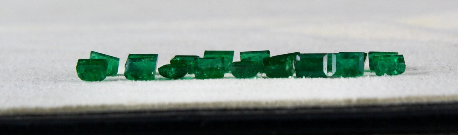 Certified Natural Zambian Emerald Octagon 5x4mm 18pcs 10.20ct Gemstone Designing