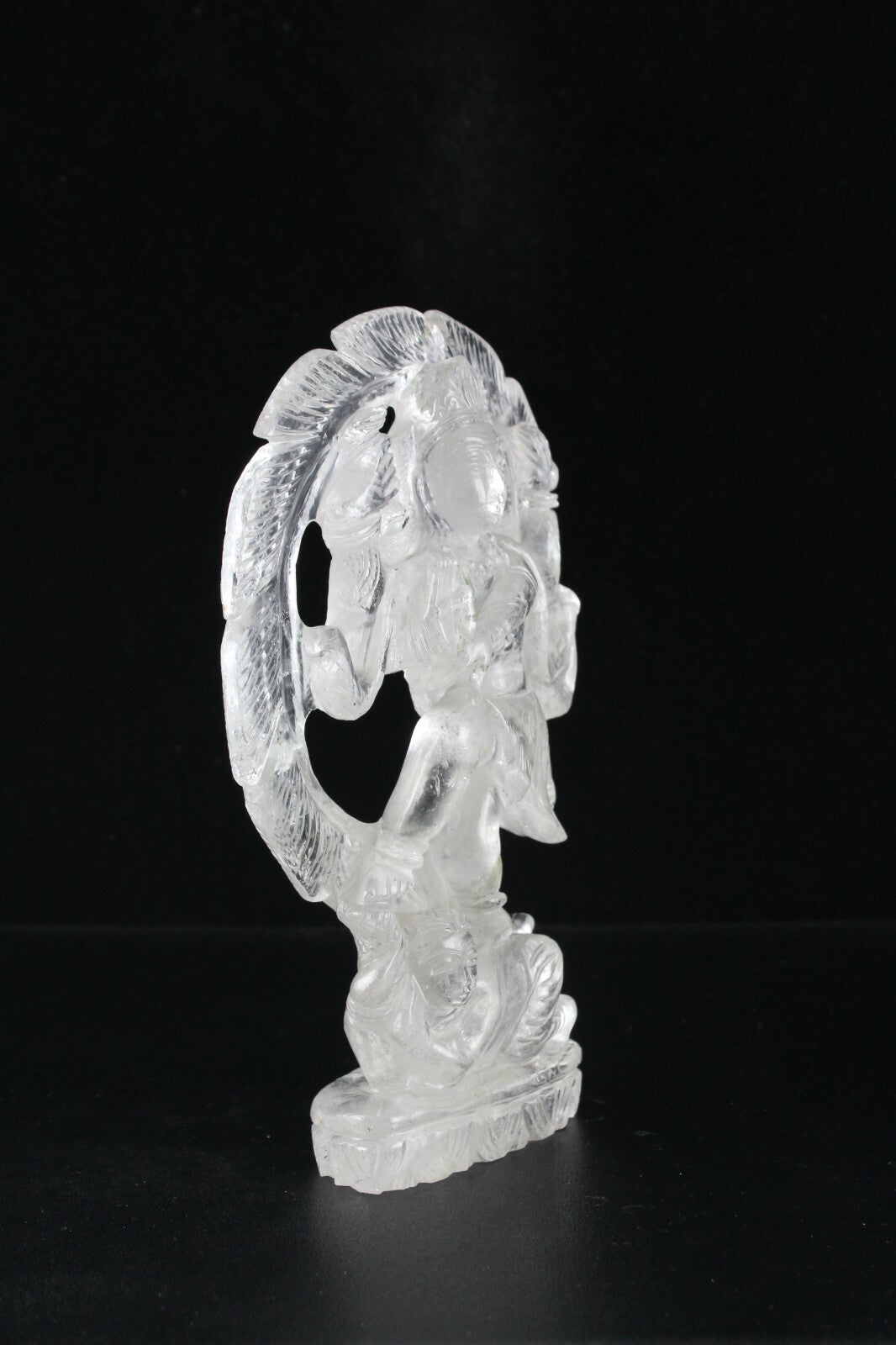 Certified Natural Rock Crystal Quartz 2670 Ct Lord Shiva Natraj Gemstone Statue