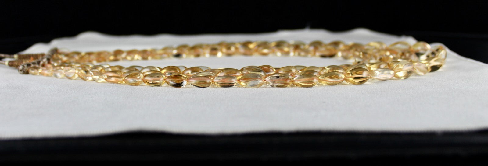 Certified Natural Yellow Citrine 764 Ct Teardrop Gemstone Fashion Necklace