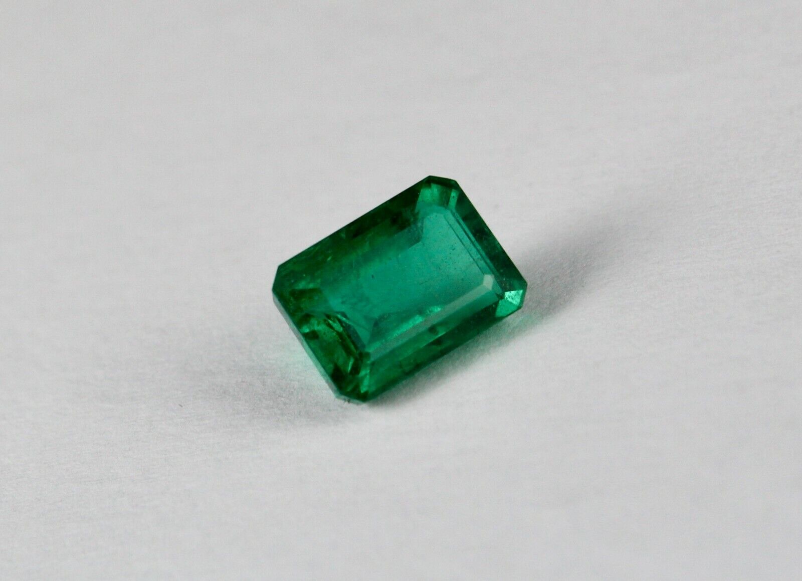 TOP NATURAL EMERALD OCTAGON CUT 3.85 CARAT 11X8MM PRECIOUS GEMSTONE RING PENDANT