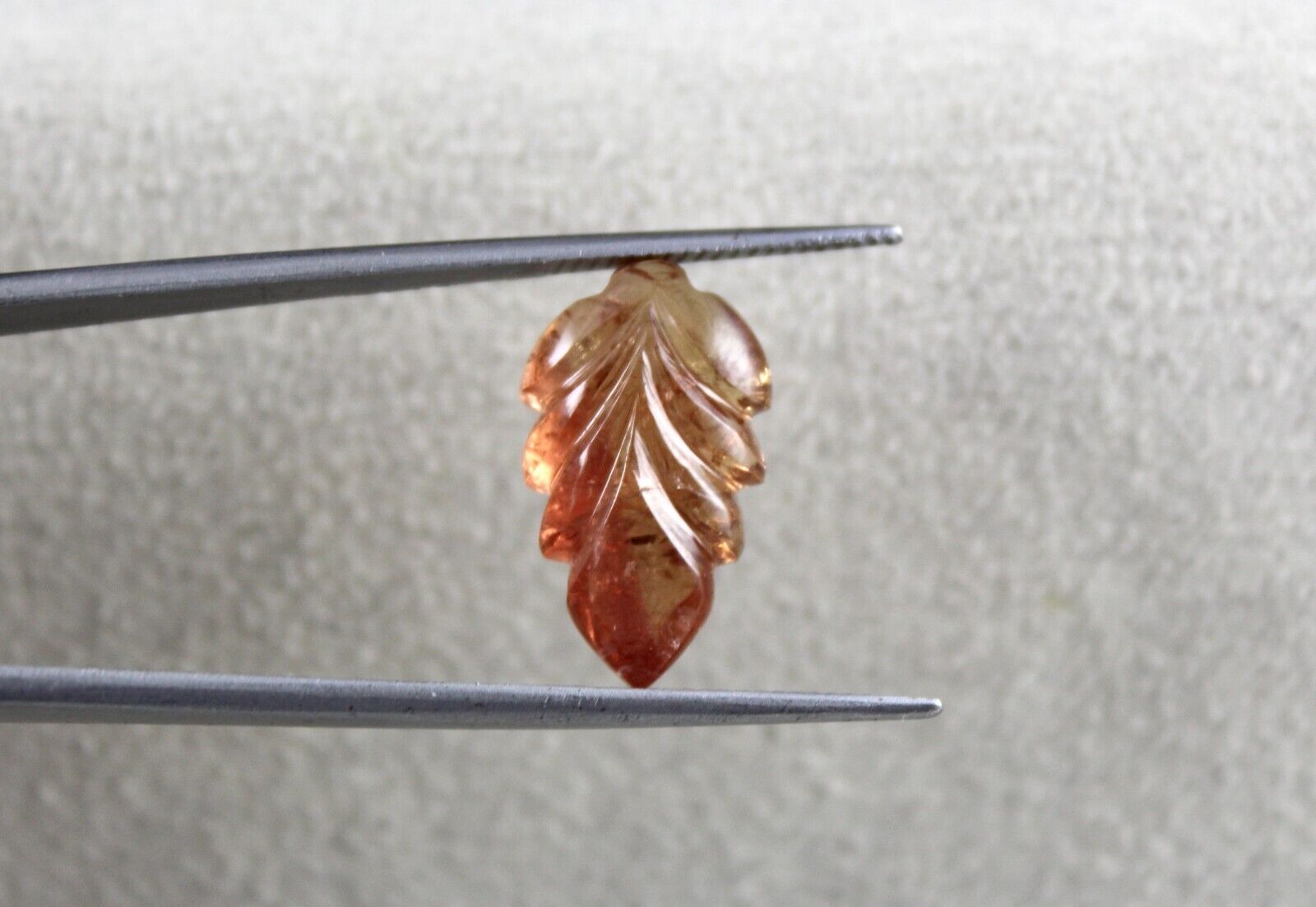 NATURAL TOURMALINE CARVED LEAF 9.77 CARATS GEMSTONE FOR DESIGNING PENDANT RING