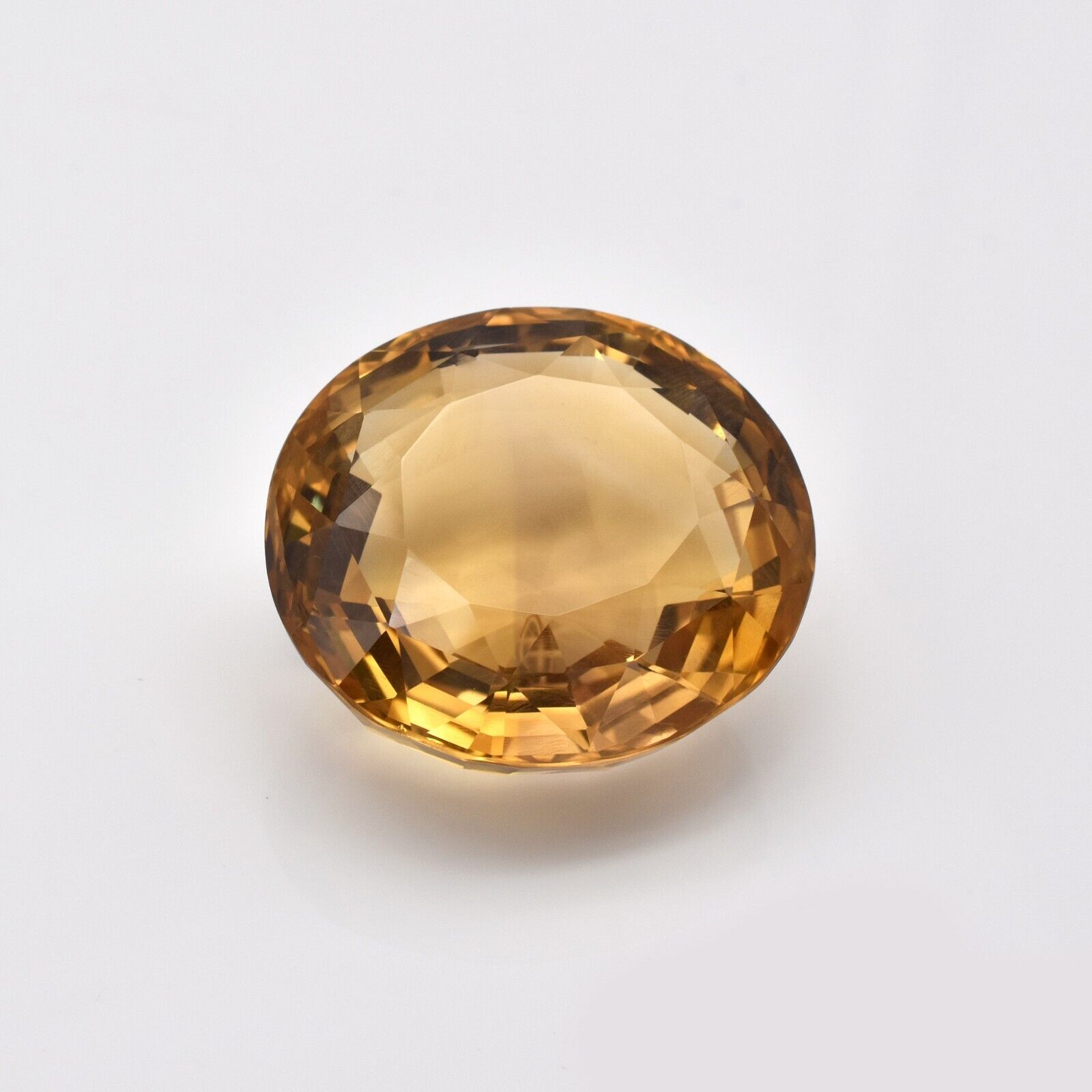 Natural Yellow Citrine Oval Cut 38x36mm 172.50 Ct Big Gemstone Pendant Designing