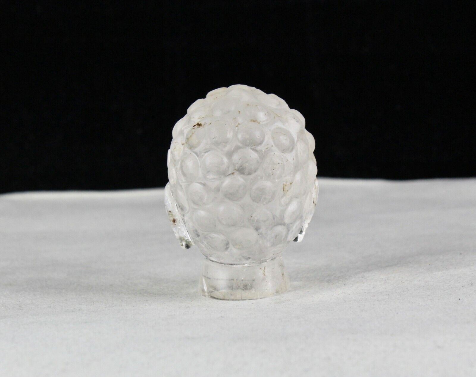 Natural Crystal Quartz Buddha Head 2.5 Inch 629 Ct Gemstone Statue Home Decor