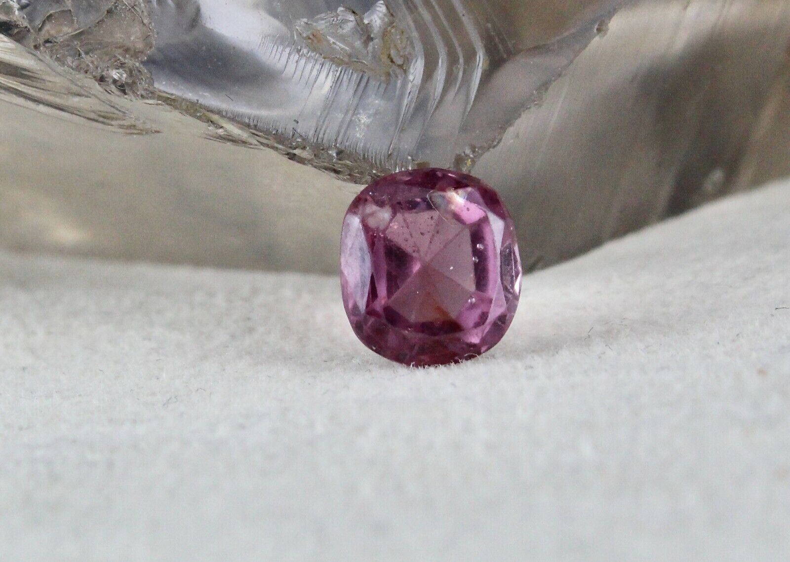 Antique Natural Spinel Cut Old Cushion Laladi 3.32 Cts Gemstone For Ring Pendant