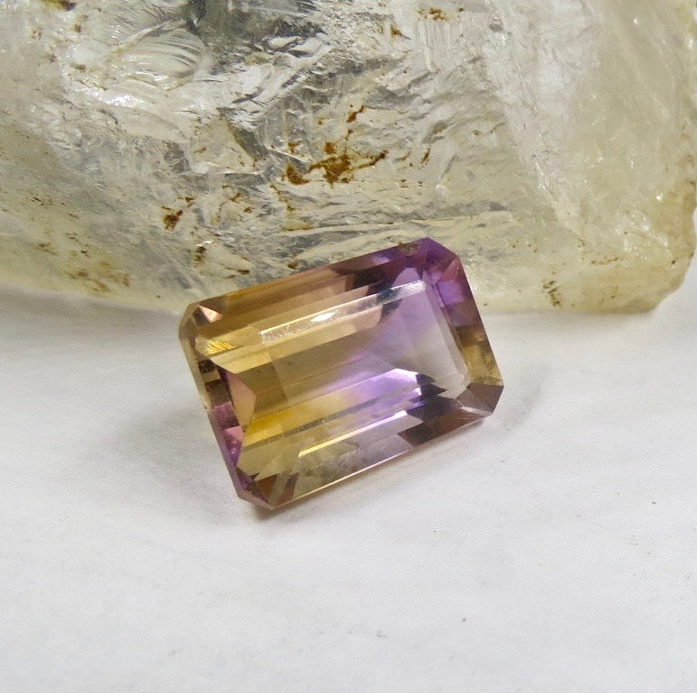 19x10 Mm Ametrine 18.91 Ct Octagon Gem Ring & Pendant