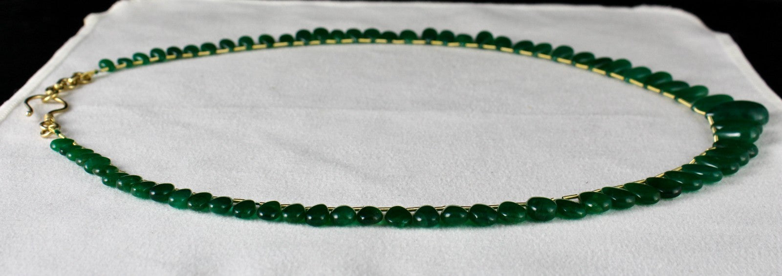 Certified Natural Emerald Teardrop Necklace 174.42 Ct Hanging Gemstone Designing